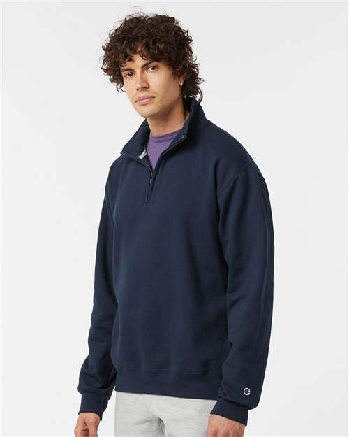 Champion Powerblend® Quarter-Zip Sweatshirt S450 Custom Embroidered Business Logo