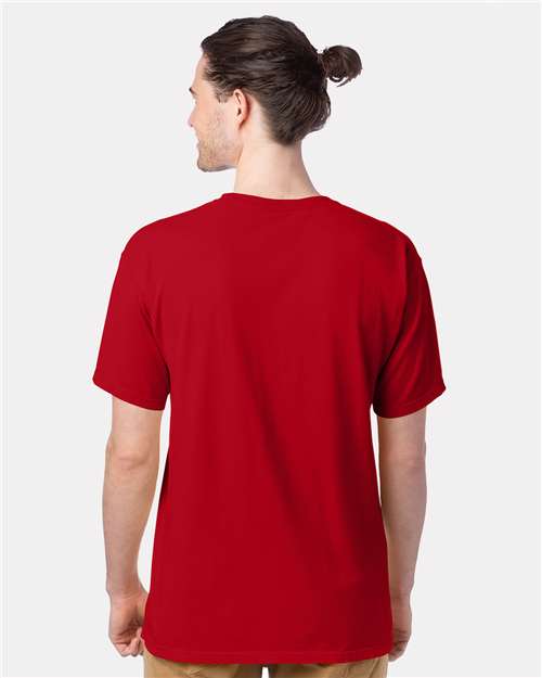ComfortWash by Hanes Garment-Dyed T-Shirt GDH100 Athletic Red
