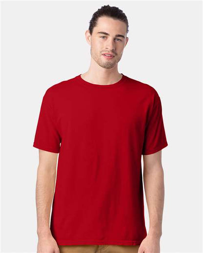 Custom Embroidered  ComfortWash by Hanes Garment-Dyed T-Shirt GDH100 Athletic Red
