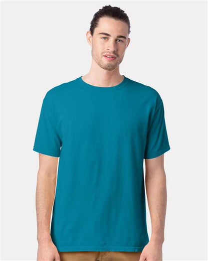 Custom Embroidered  ComfortWash by Hanes Garment-Dyed T-Shirt GDH100 Ocean Depths