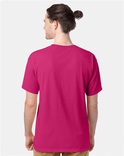 ComfortWash by Hanes Garment-Dyed T-Shirt GDH100 Peony Pink