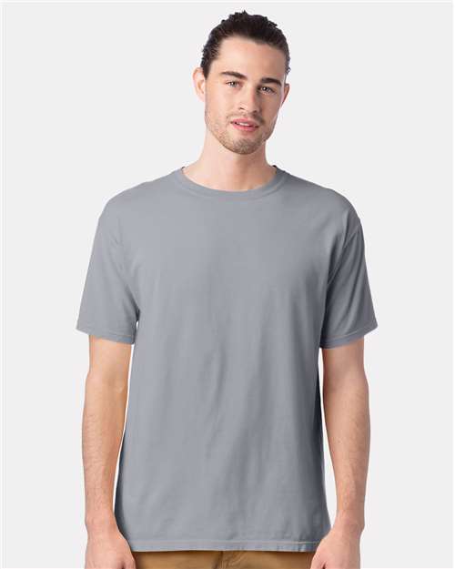 Custom Embroidered  ComfortWash by Hanes Garment-Dyed T-Shirt GDH100 Silverstone