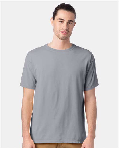 Custom Embroidered  ComfortWash by Hanes Garment-Dyed T-Shirt GDH100 Silverstone