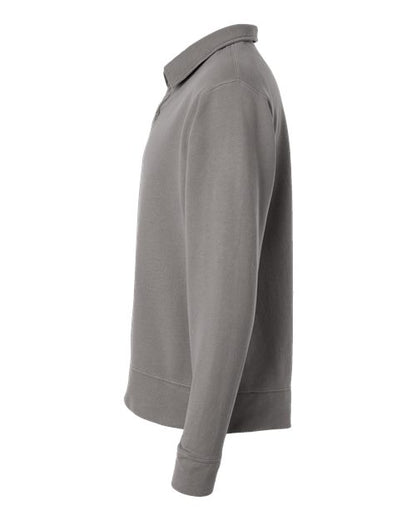 ComfortWash by Hanes Garment-Dyed Polo Collar Sweatshirt GDH490
