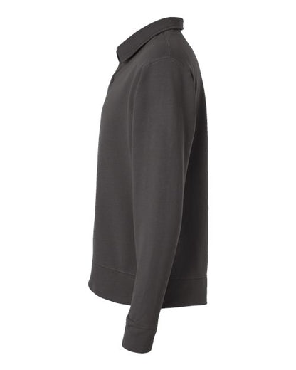 ComfortWash by Hanes Garment-Dyed Polo Collar Sweatshirt GDH490