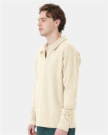 ComfortWash by Hanes Garment-Dyed Polo Collar Sweatshirt GDH490