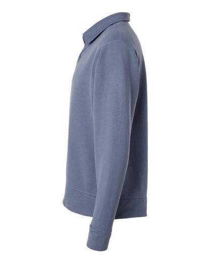 ComfortWash by Hanes Garment-Dyed Polo Collar Sweatshirt GDH490