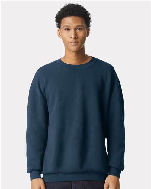 Custom Embroidered  American Apparel ReFlex Fleece Crewneck Sweatshirt RF496  