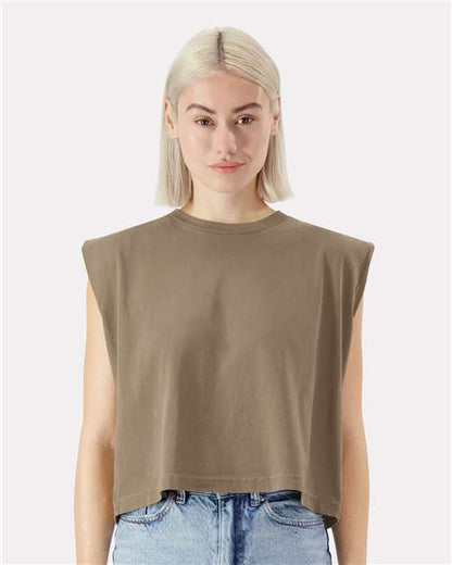 Custom Embroidered  American Apparel Garment-Dyed Women's Heavyweight Muscle Tee 307GD  