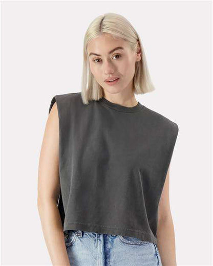 Custom Embroidered  American Apparel Garment-Dyed Women's Heavyweight Muscle Tee 307GD  