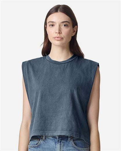 American Apparel Women's Heavyweight Cotton Garment-Dyed Muscle Tee 11696