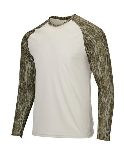 Paragon Men's Jackson Mossy Oak Colorblocked Long Sleeve T-Shirt 11697