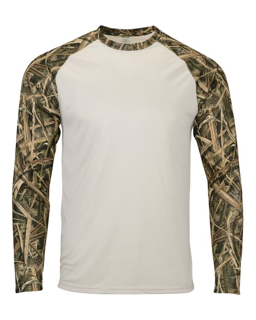 Paragon Men's Jackson Mossy Oak Colorblocked Long Sleeve T-Shirt 11697