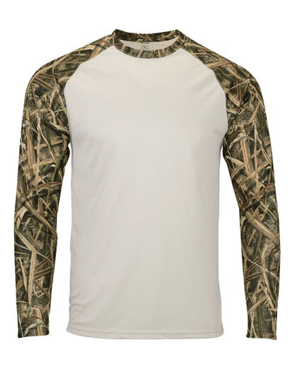 Paragon Men's Jackson Mossy Oak Colorblocked Long Sleeve T-Shirt 11697