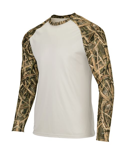 Paragon Men's Jackson Mossy Oak Colorblocked Long Sleeve T-Shirt 11697