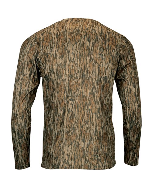 Custom EmbroideredParagon Men's Oxford Performance Camo Print Long Sleeve T-Shirt 11698 Bottomland