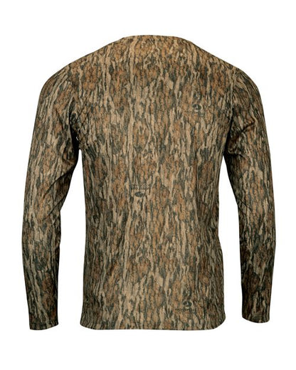 Custom EmbroideredParagon Men's Oxford Performance Camo Print Long Sleeve T-Shirt 11698 Bottomland