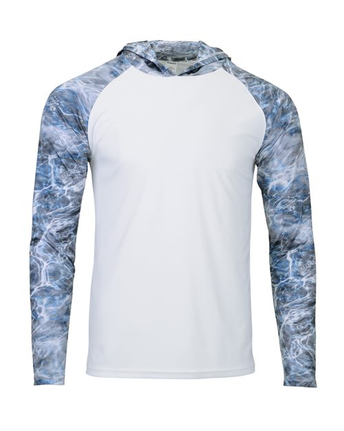 Paragon Men's Biloxi Performance Colorblocked Hooded Long Sleeve T-Shirt 11699