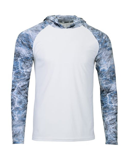 Paragon Men's Biloxi Performance Colorblocked Hooded Long Sleeve T-Shirt 11699