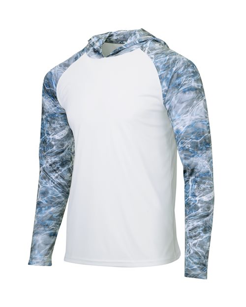 Paragon Men's Biloxi Performance Colorblocked Hooded Long Sleeve T-Shirt 11699
