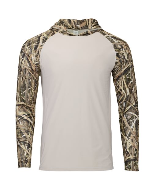 Paragon Men's Biloxi Performance Colorblocked Hooded Long Sleeve T-Shirt 11699