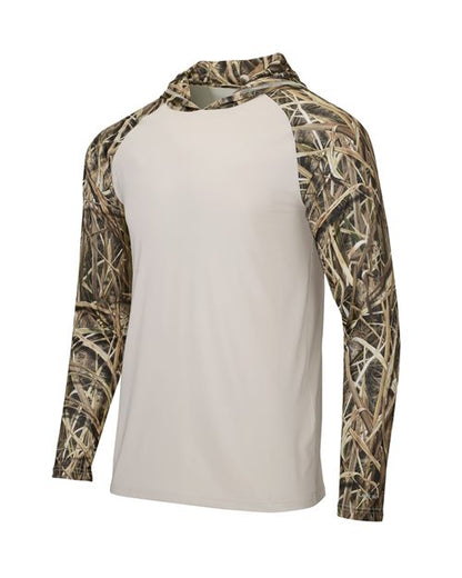 Paragon Men's Biloxi Performance Colorblocked Hooded Long Sleeve T-Shirt 11699