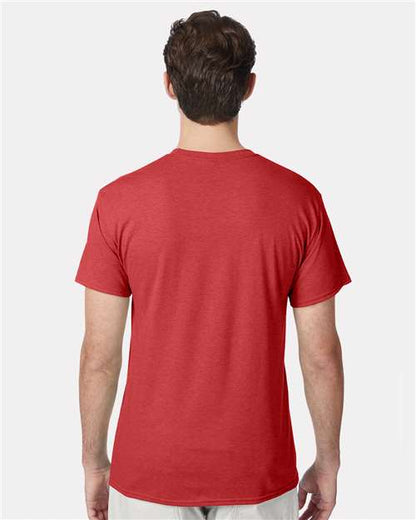 Hanes Perfect-T Triblend T-Shirt 42TB Athletic Red Heather