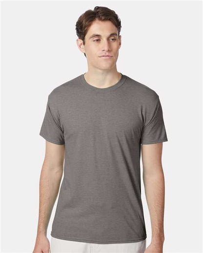Custom Embroidered  Hanes Perfect-T Triblend T-Shirt 42TB Stone Grey Heather