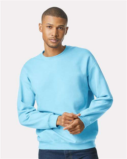 Custom Embroidered  Gildan Softstyle® Midweight Crewneck Sweatshirt SF000 Sky