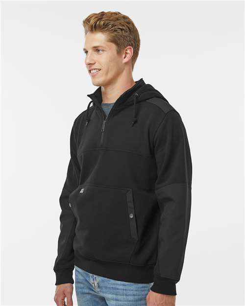 DRI DUCK Mission Quarter-Zip Hooded Pullover 7349 Custom Embroidered Business Logo