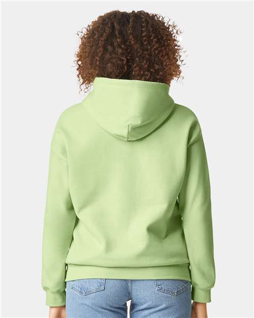 Gildan Softstyle® Midweight Hooded Sweatshirt SF500 Pistachio Custom Embroidered Business Logo