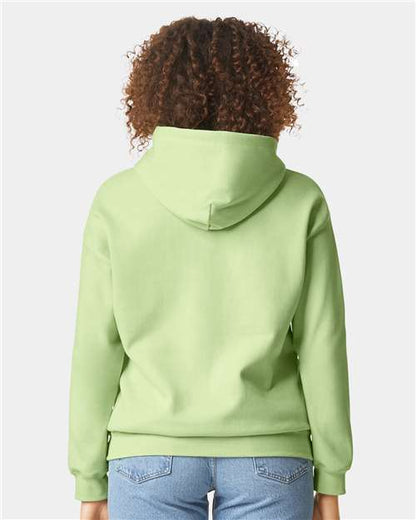 Gildan Softstyle® Midweight Hooded Sweatshirt SF500 Pistachio Custom Embroidered Business Logo