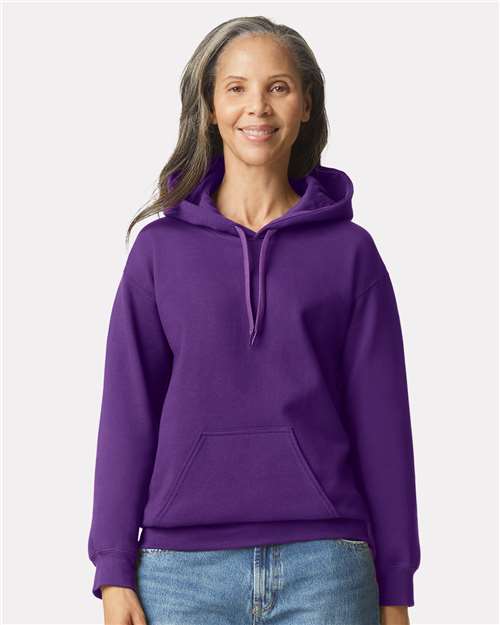 Custom Embroidered  Gildan Softstyle® Midweight Hooded Sweatshirt SF500 Purple