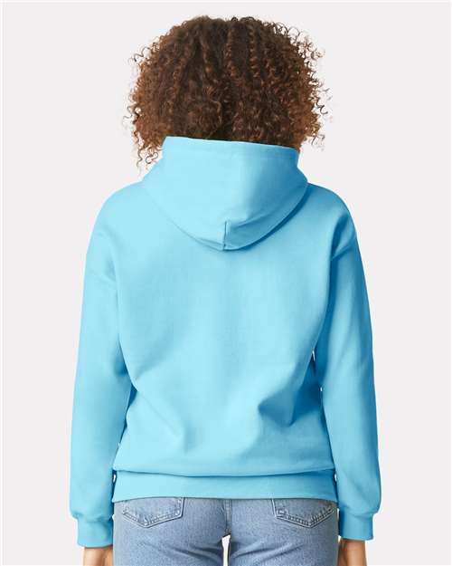 Gildan Softstyle® Midweight Hooded Sweatshirt SF500 Sky Custom Embroidered Business Logo