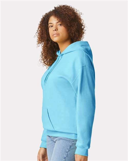 Gildan Softstyle® Midweight Hooded Sweatshirt SF500 Sky Custom Embroidered Business Logo