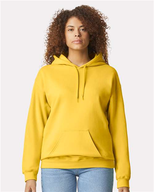 Gildan Softstyle® Midweight Hooded Sweatshirt SF500 Cocoa Custom Embroidered Business Logo