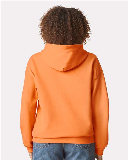 Gildan Softstyle® Midweight Hooded Sweatshirt SF500 Tangerine Custom Embroidered Business Logo