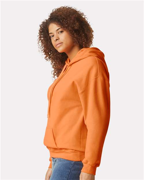 Gildan Softstyle® Midweight Hooded Sweatshirt SF500 Tangerine Custom Embroidered Business Logo