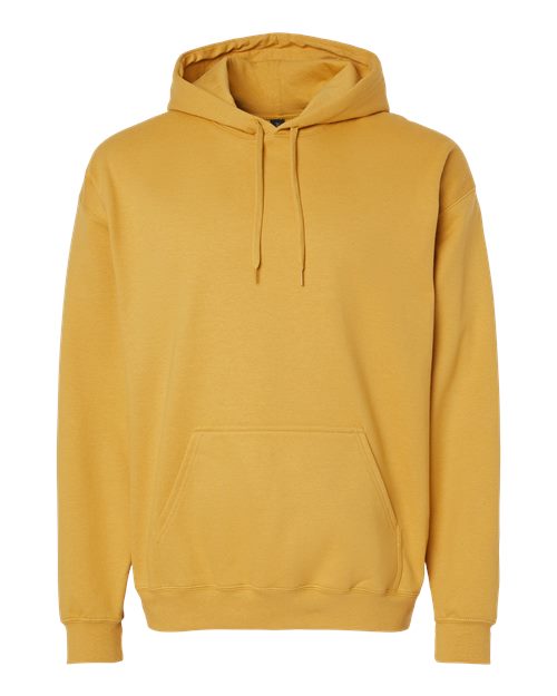 Gildan Softstyle® Midweight Hooded Sweatshirt SF500 Mustard Custom Embroidered Business Logo