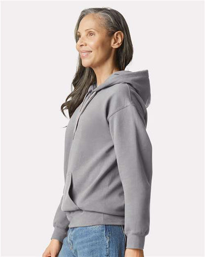Gildan Softstyle® Midweight Hooded Sweatshirt SF500 Cement Custom Embroidered Business Logo