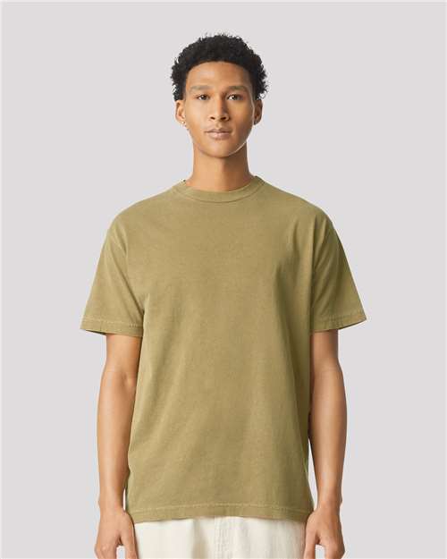 Custom Embroidered  American Apparel Garment-Dyed Heavyweight Cotton Tee 1301GD  