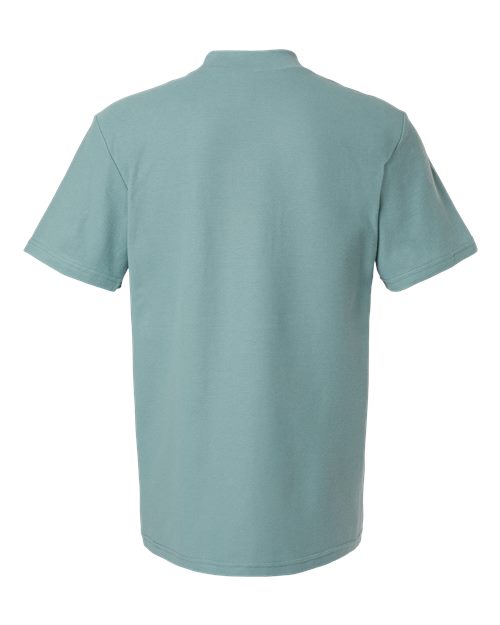American Apparel Pique Mockneck Tee 1PQ