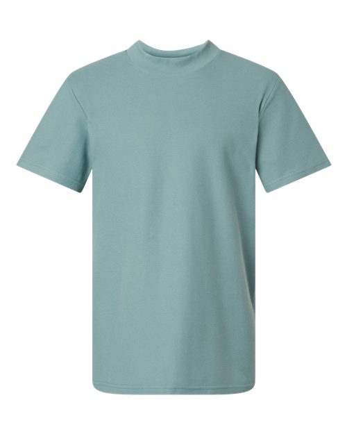 American Apparel Pique Mockneck Tee 1PQ