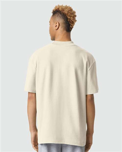 American Apparel Pique Mockneck Tee 1PQ