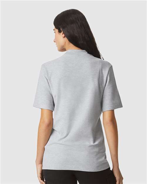 American Apparel Pique Mockneck Tee 1PQ