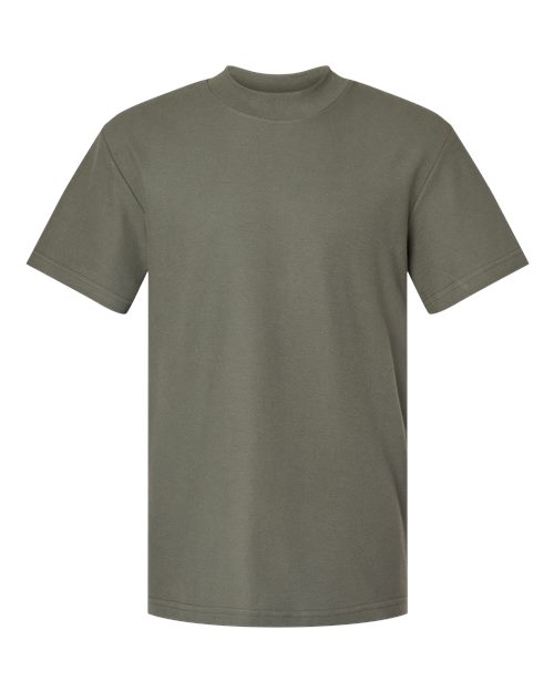 American Apparel Pique Mockneck Tee 1PQ