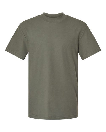 American Apparel Pique Mockneck Tee 1PQ