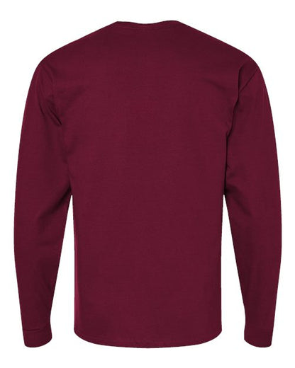 Hanes Essential-T Long Sleeve T-Shirt 5286 Athletic Cardinal