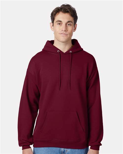 Custom Embroidered  Hanes Ecosmart® Hooded Sweatshirt P170 Athletic Cardinal