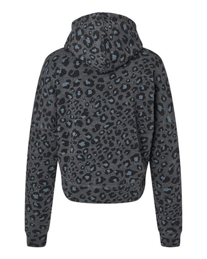 J. America Women's Crop Hooded Sweatshirt 8853